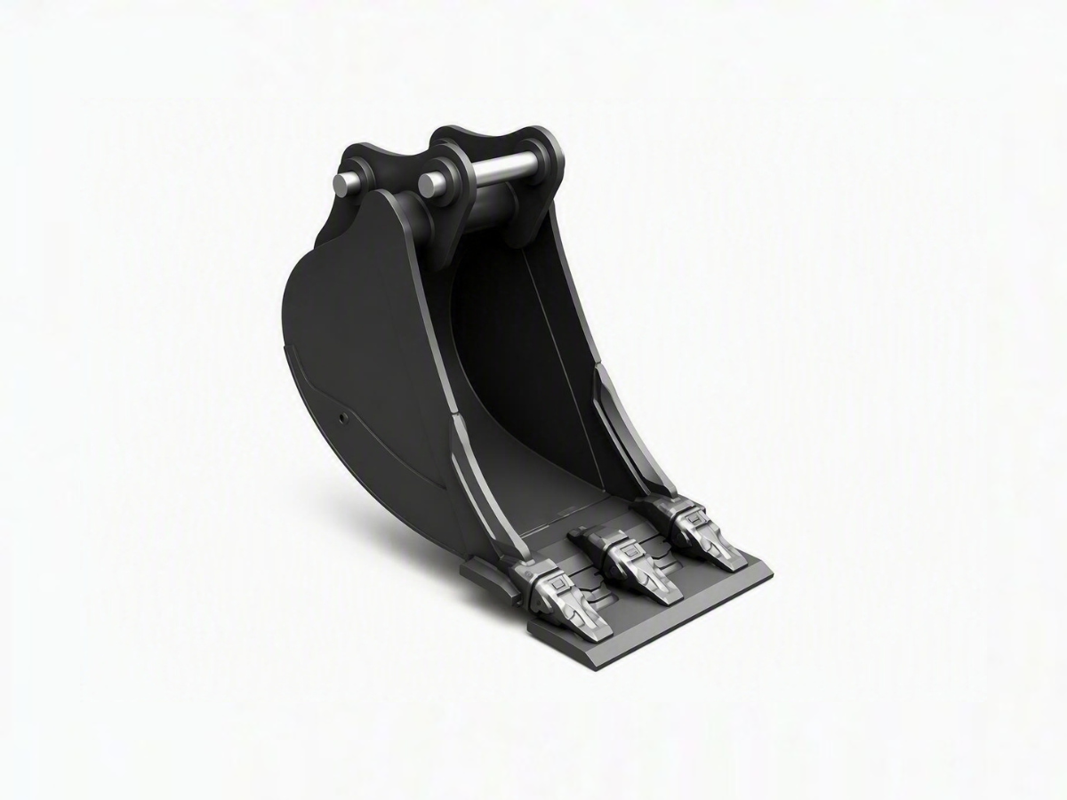 An image showing the front view of JCB Bladed Bucket - 12"/300mm (Part 980/B0503)